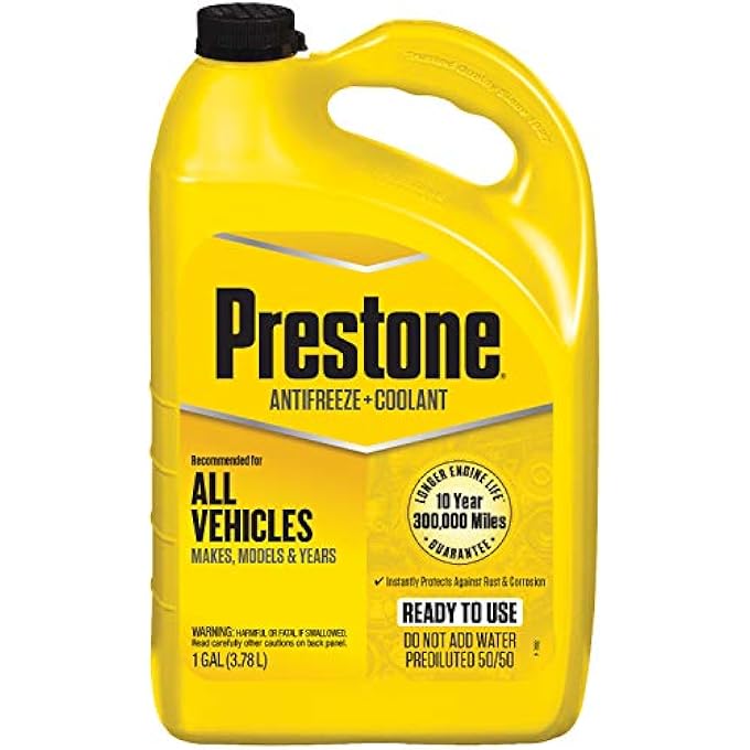 Prestone AF2100-6PK EXTENDED LIFE 50/50 ANTIFREEZE - 1 GALLON, (PACK OF 6) - Image 1